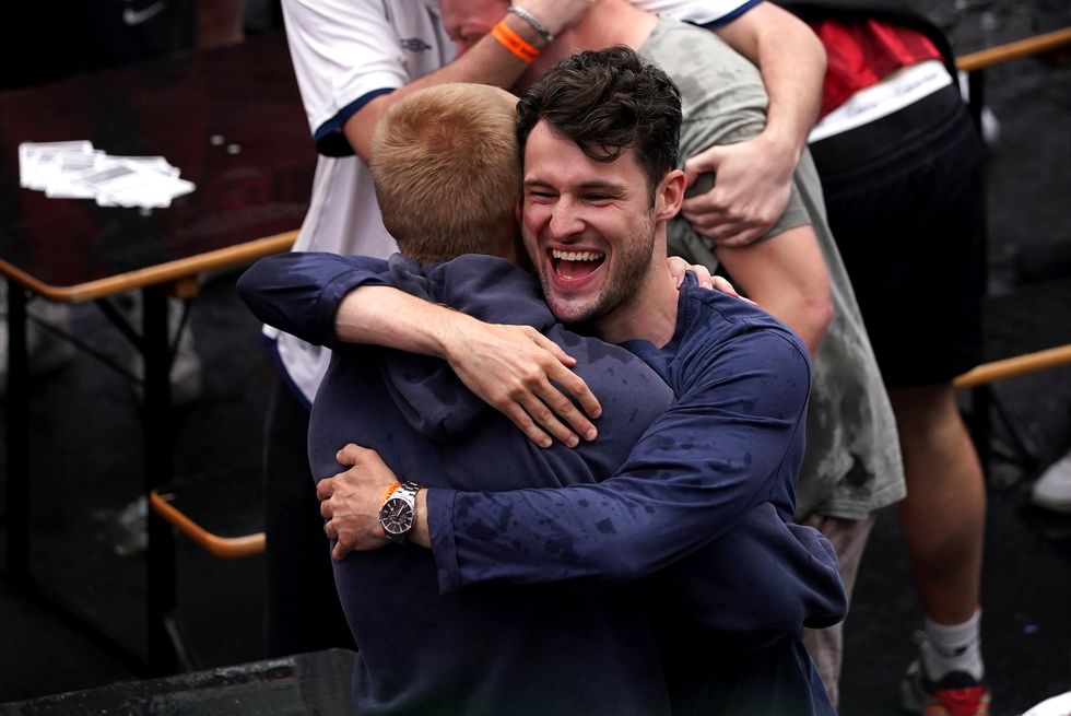 Fans watch England v Germany