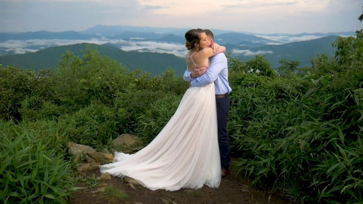 Bride divides TikTok for workout routine on the morning of her wedding