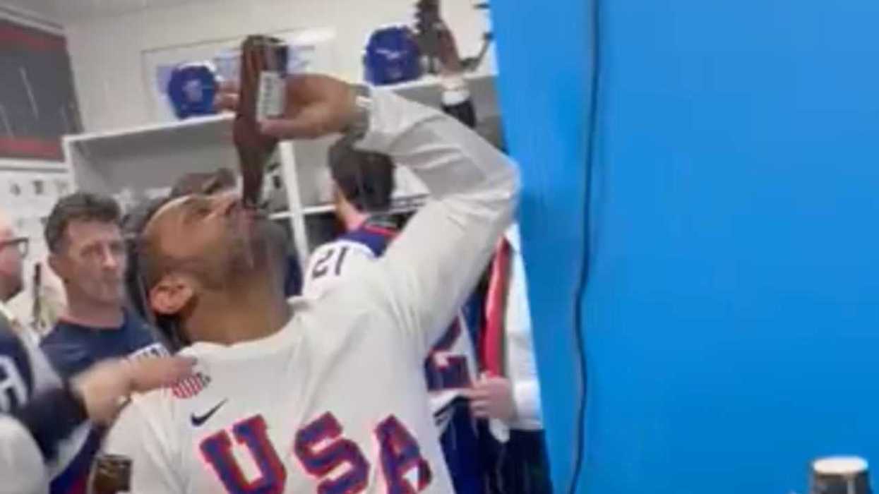 Trump shares bizarre AI video of him brawling on ice with Canadian hockey players