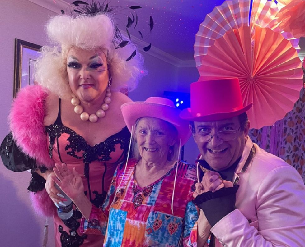 ‘Pink, pink and more pink’: care home celebrates first anniversary in style