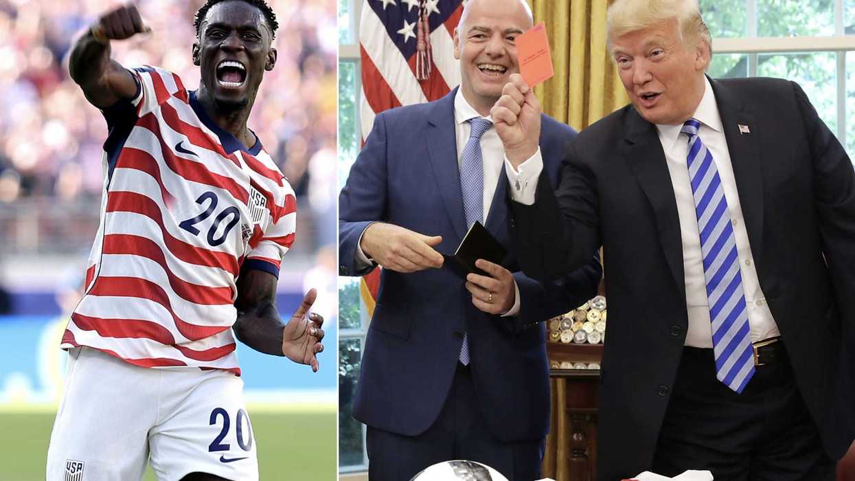 Did Donald Trump get USA striker Folarin Balogun's red card ban overturned?