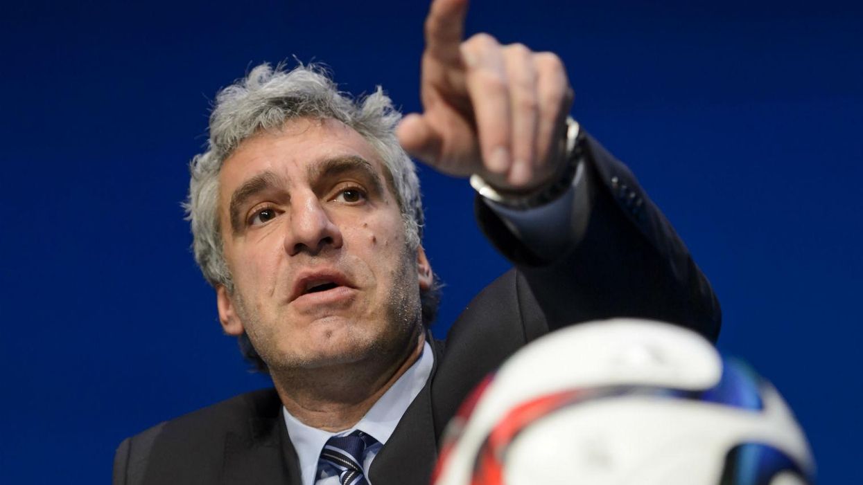 Fifa's director of communications Walter de Gregorio speaking in Zurich on Wednesday