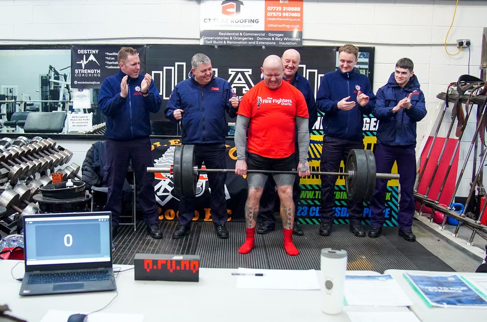 Firefighter in Guinness World Record attempt for most weight lifted in 24 hours