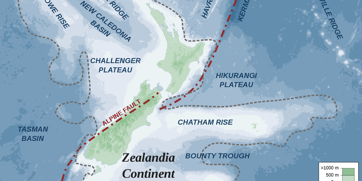 زيلانديا هي أول قارة على وجه الأرض يتم رسم خرائطها بالكامل