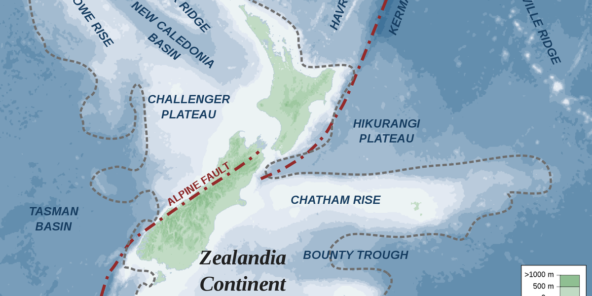 ジーランディアは地球上で完全に地図が作成された最初の大陸です