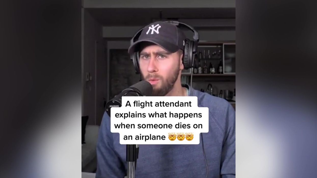 A flight attendant explains what happens when someone dies on a plane