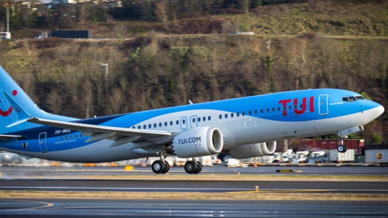 Flying high: Boeing 737 Max belonging to Tui Fly Belgium