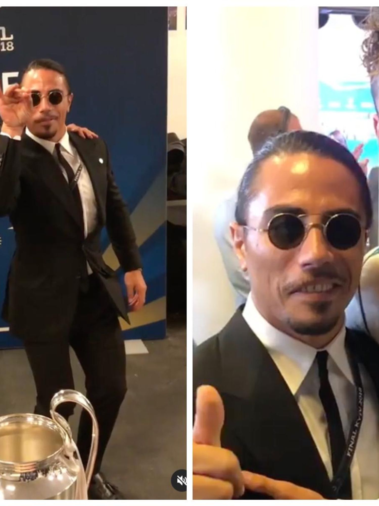 Footage emerges of Salt Bae crashing another cup final