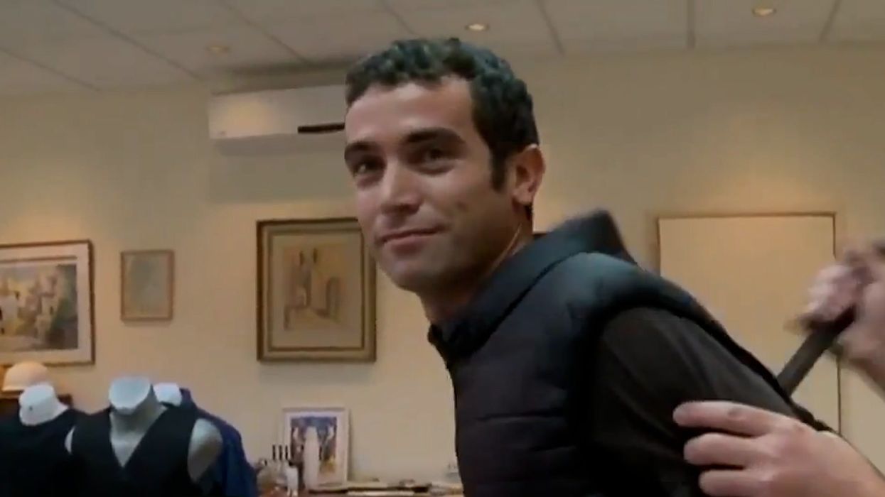 A reporter tested a 'knife-proof' vest on television - with disastrous consequences