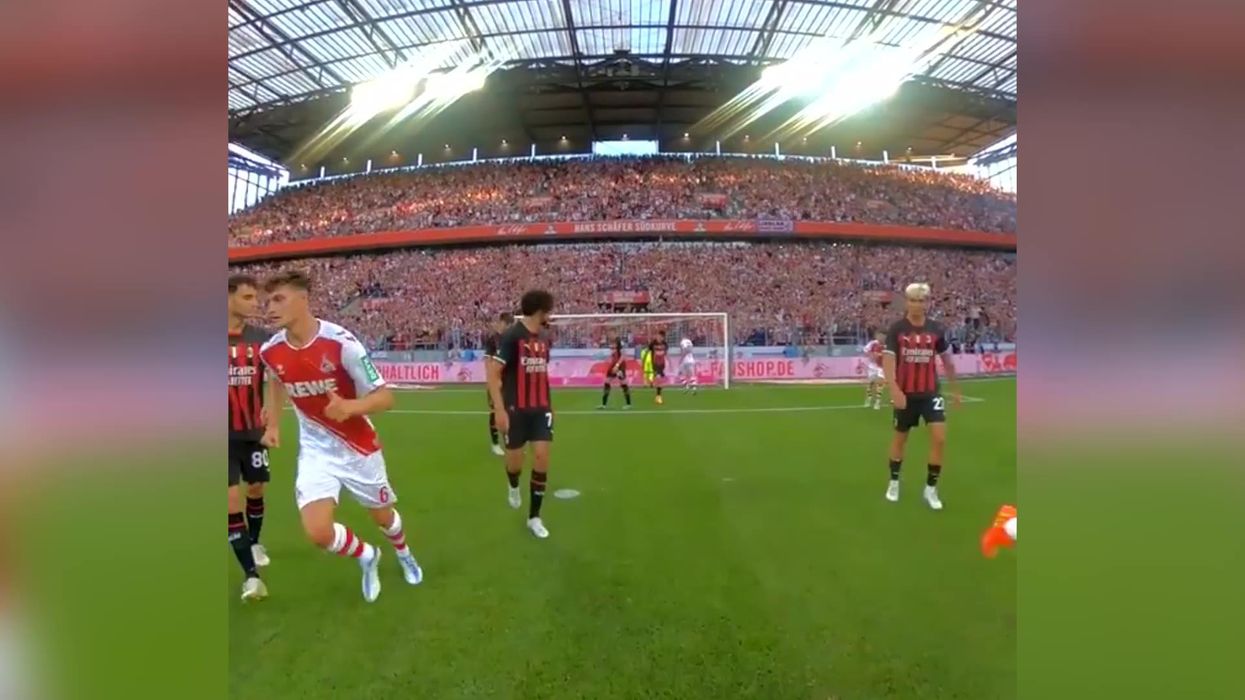 Footballer bodycams were worn in a pre-season match and it looks completely surreal