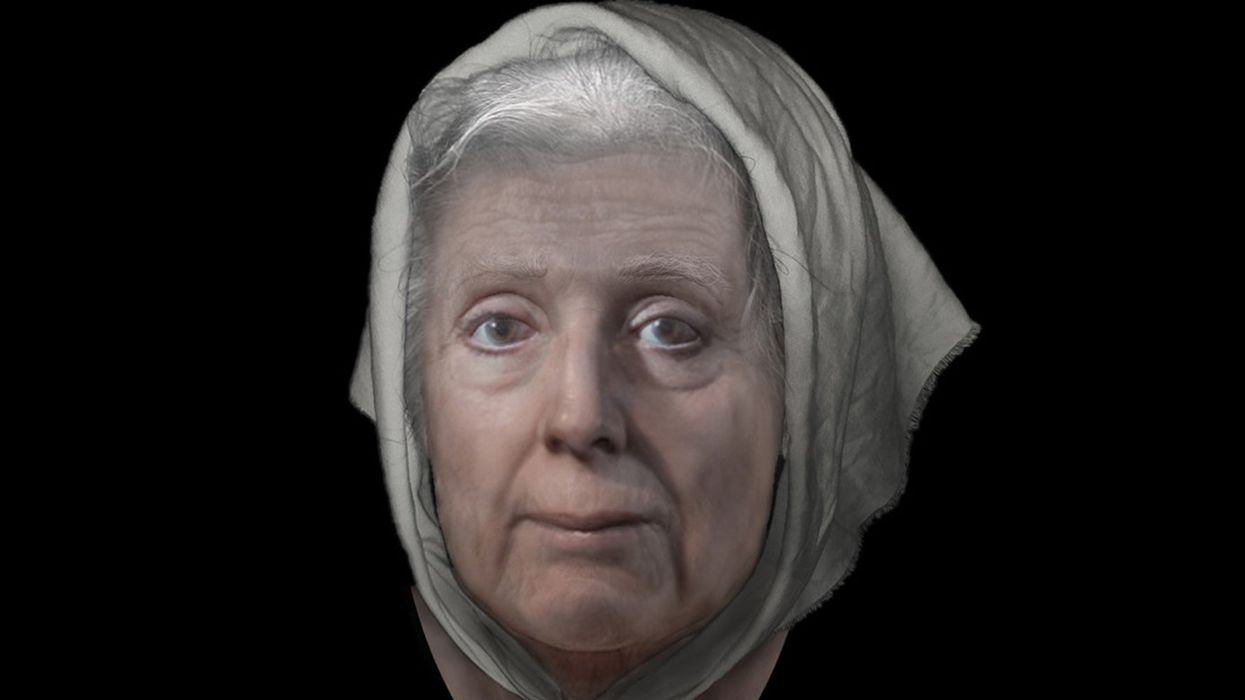 Forensic archaeologists at the University of Dundee used photos of Adie’s skull to create an image of what she might have looked like