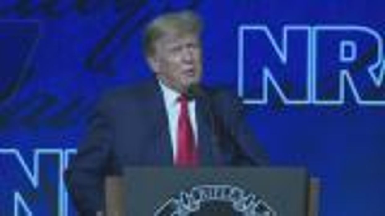 Trump called 'grotesque' for reading names of school shooting victims at NRA convention