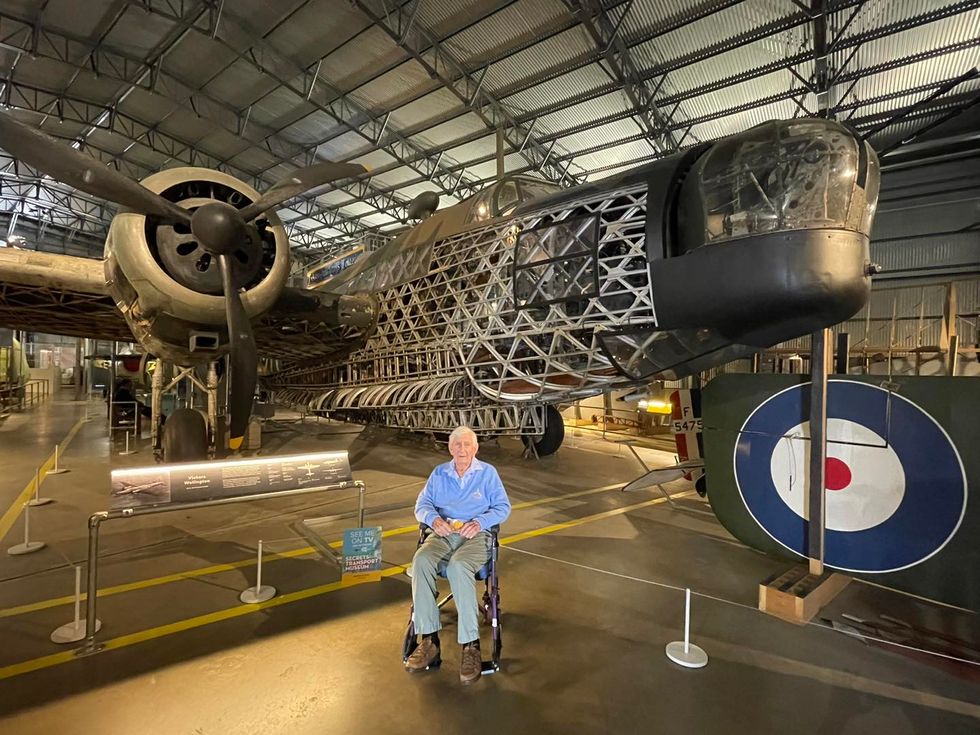 Care home resident, 102, surprised by a trip to see RAF plane he flew at 22