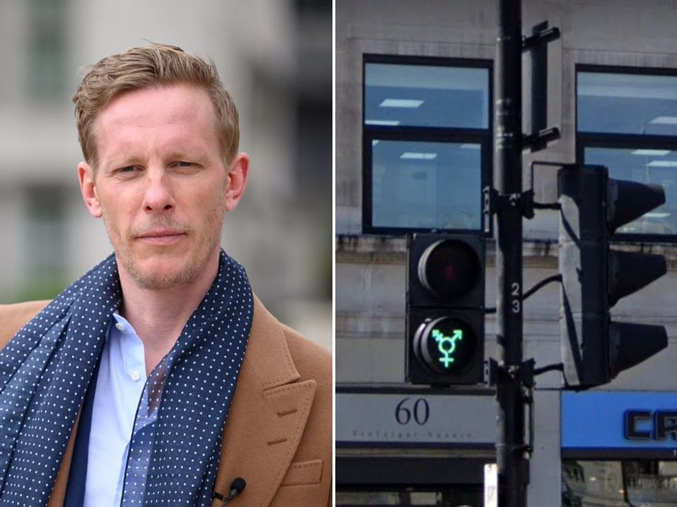 <p>Fox shared his feelings about the Pride traffic lights on Twitter</p>