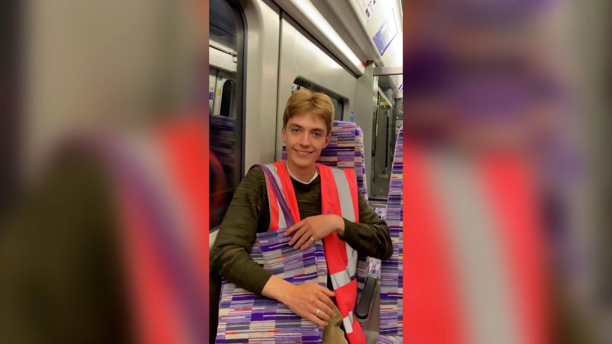 Francis Bourgeois is one of the first to ride the Elizabeth Line and it's so wholesome