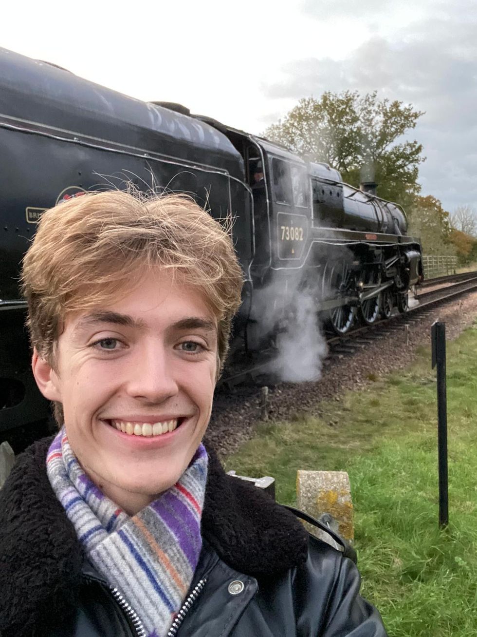Francis Bourgeois has risen to TikTok fame as a digital content creator with a passion for trains (Francis Bourgeois, @francis_bourgeois43)