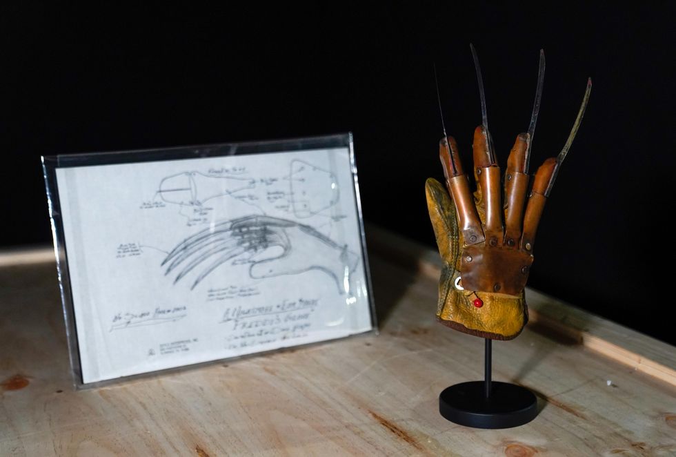 Freddy Krueger glove from A Nightmare On Elm Street among film props on auction