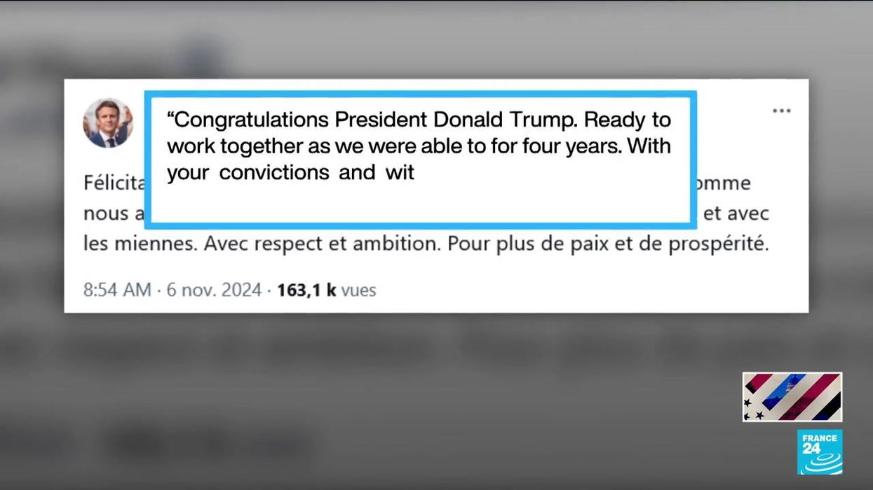 French President Macron raises eyebrows with choice of words in congratulatory message to Trump