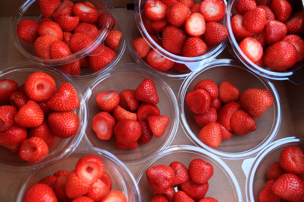 Bright weather means sweeter strawberries and 50% more than last year