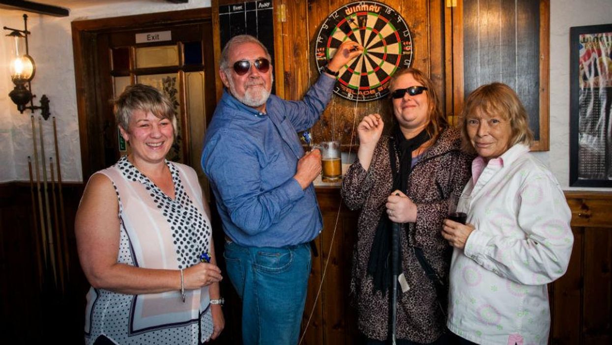 From left: Sharon Waters, Richard Pryor, Rachael Bertsford and Carol Pirret
