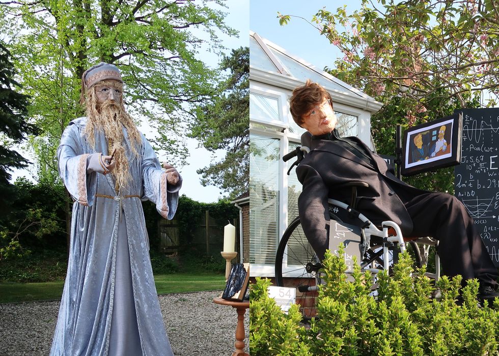 ‘Exstraw-dinary’ versions of Dumbledore and Stephen Hawking at scarecrow event