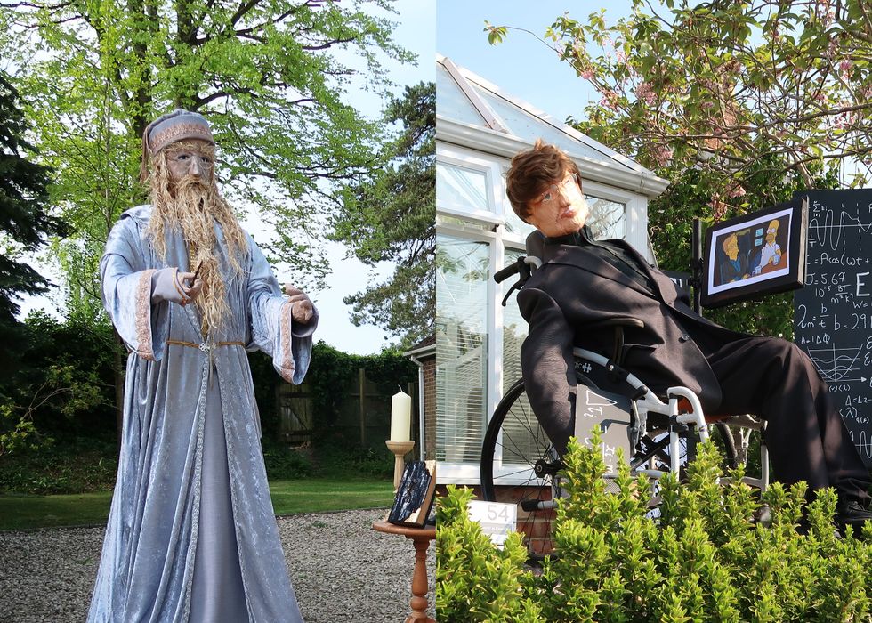 ‘Exstraw-dinary’ versions of Dumbledore and Stephen Hawking at scarecrow event