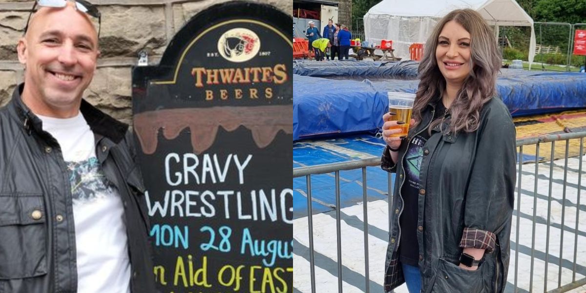 Rambo and ‘massive dog’ taking the plunge at World Gravy Wrestling ...