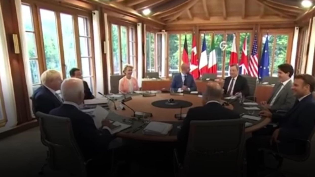 G7 leaders mock Putin's infamous bare-chested horse riding picture