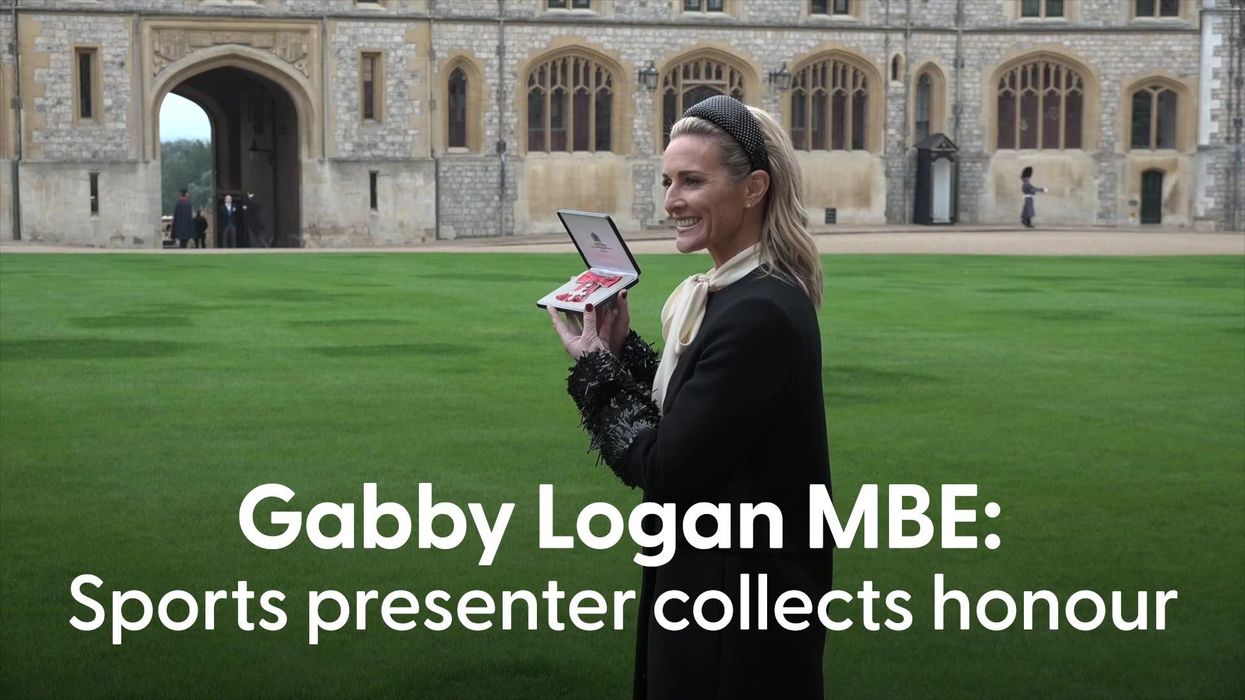 Gabby Logan appears to have 'flame throwing' powers thanks to amazing timing during Six Nations coverage