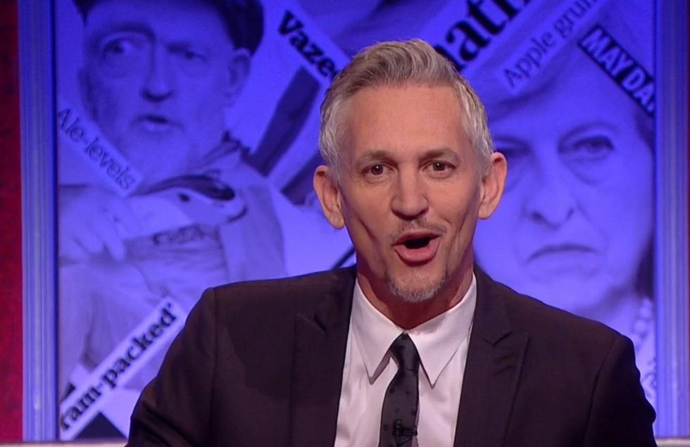 Gary Lineker made a joke that enraged a lot of Brexiteers on Have I Got News For You this weekend