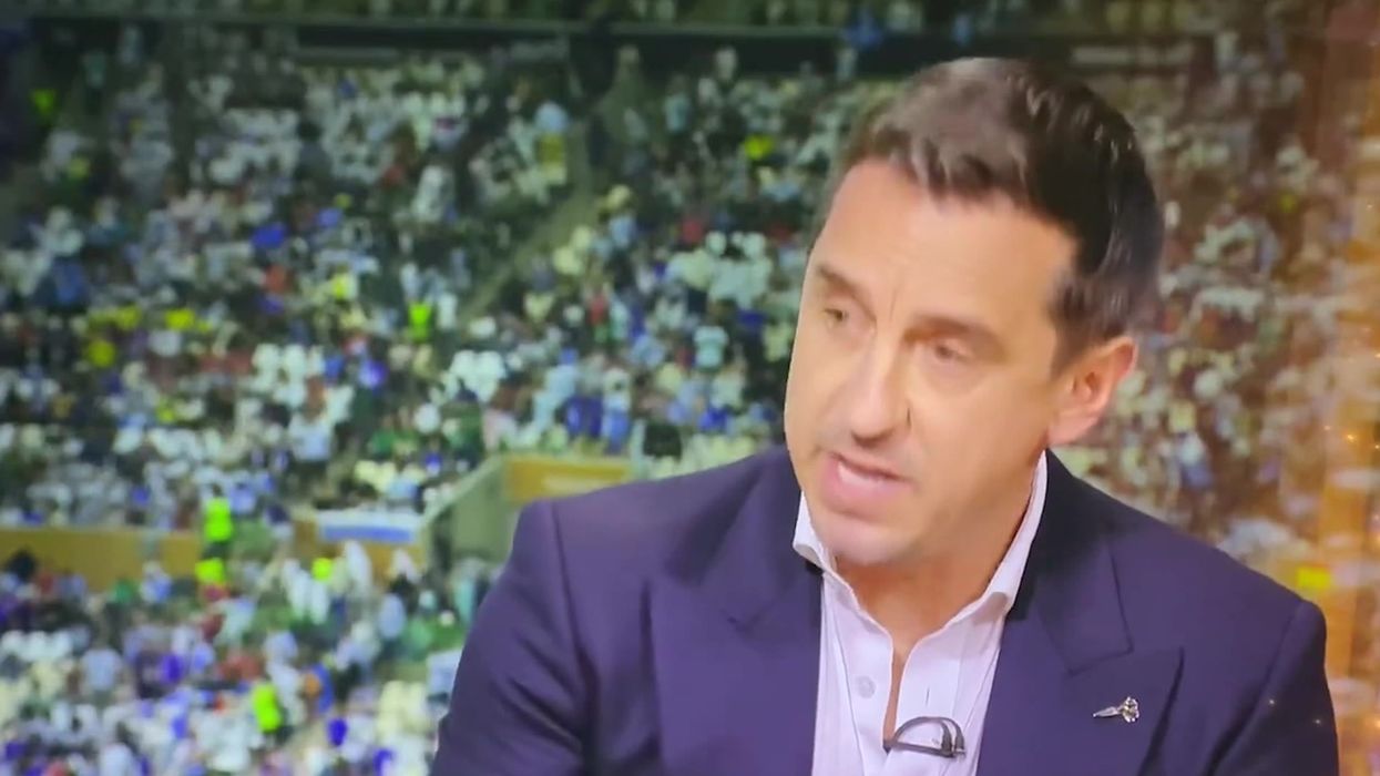 Gary Neville vows to wear an Arsenal shirt if the team wins the Premier League
