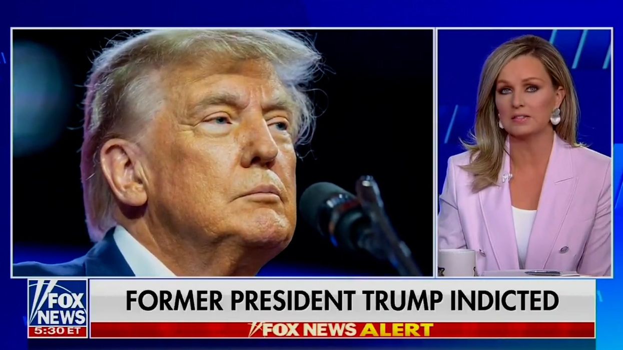 Gasps heard on-air in Fox News studio as news breaks of Trump indictment