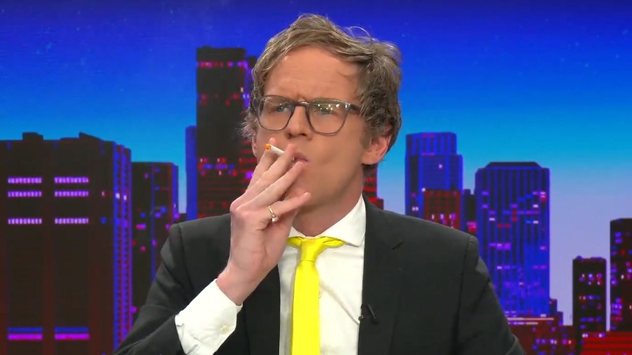 GB News host sparks up cigarette on live TV to 'annoy Labour'