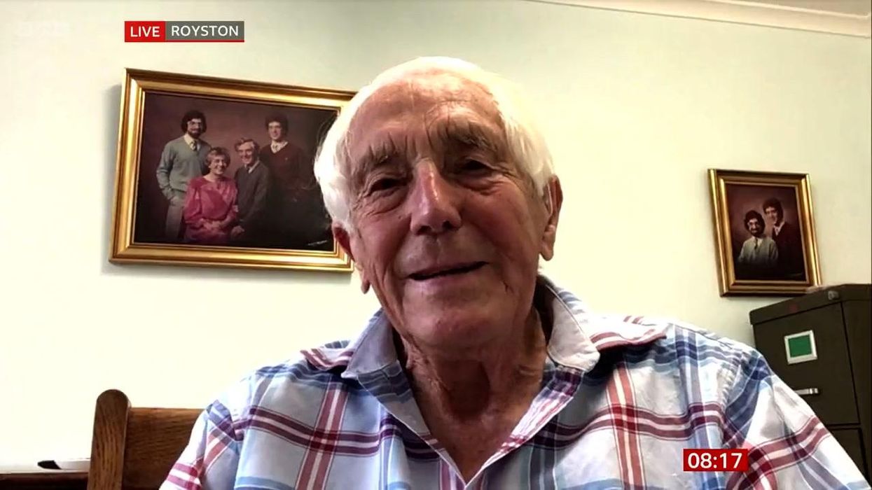 92-year-old reveals his maths GCSE result in BBC interview