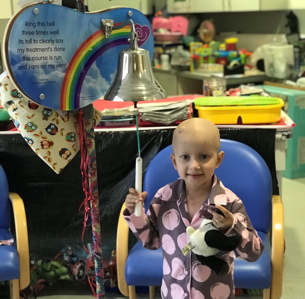 (Gemma Haswell) Lana ringing the treatment bell to indicate her condition is stable