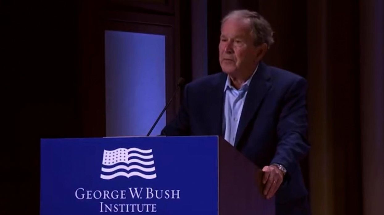 George W Bush confuses invasion of Ukraine for Iraq in 'Freudian slip of the century'