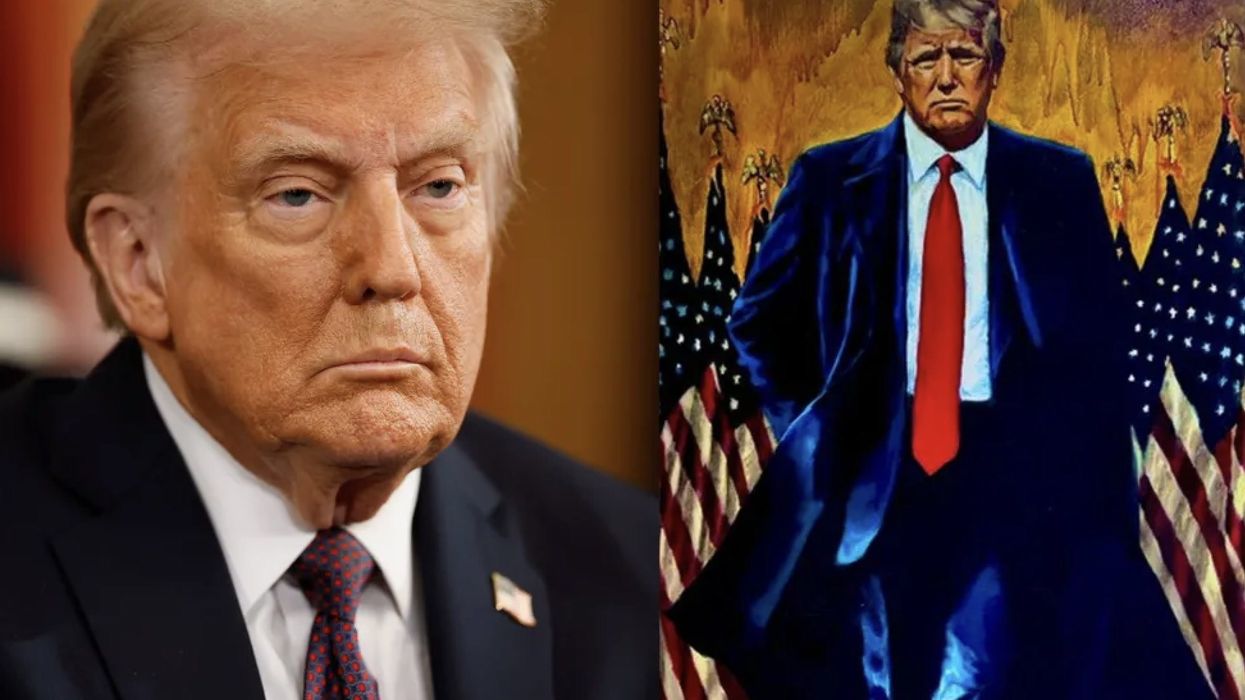 Trump's new White House portrait mercilessly mocked over one unfortunate detail