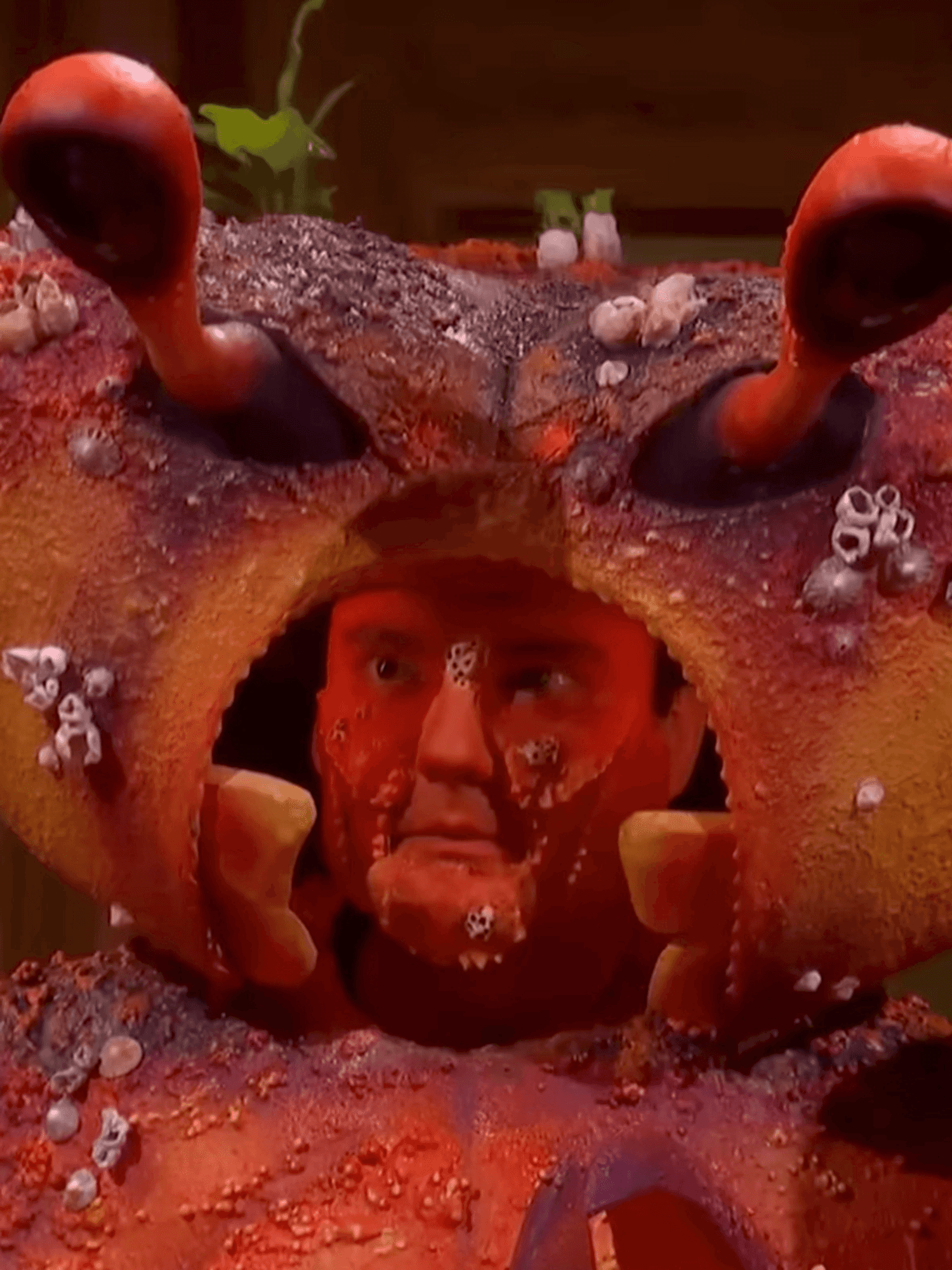 George Fouracres in a crab costume as a Great Big Crab Man.