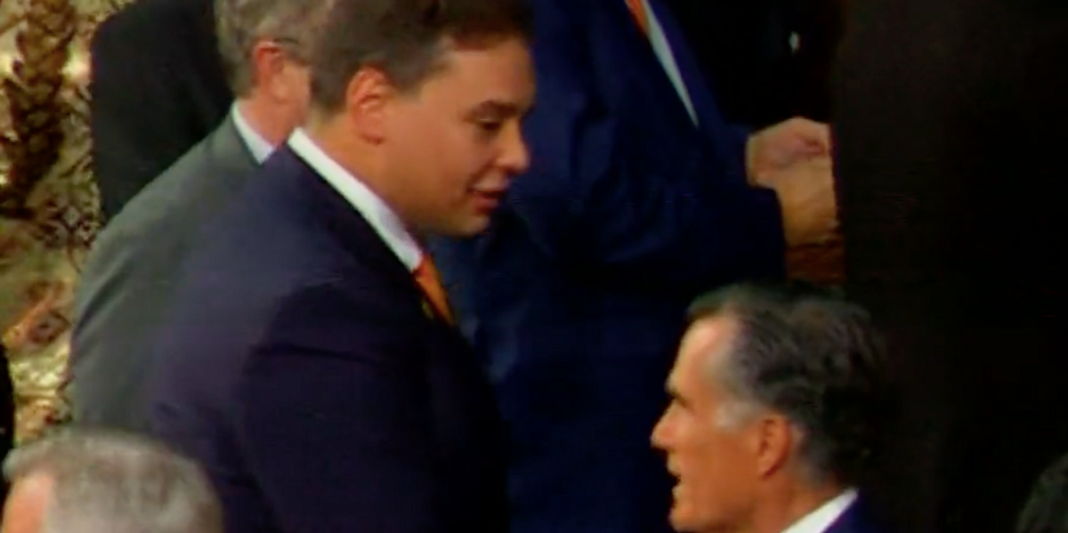 Tense Moment Sees Mitt Romney Send George Santos Reeling With Four Word Tense Moment Sees Mitt Romney Send George Santos Reeling With Four Word