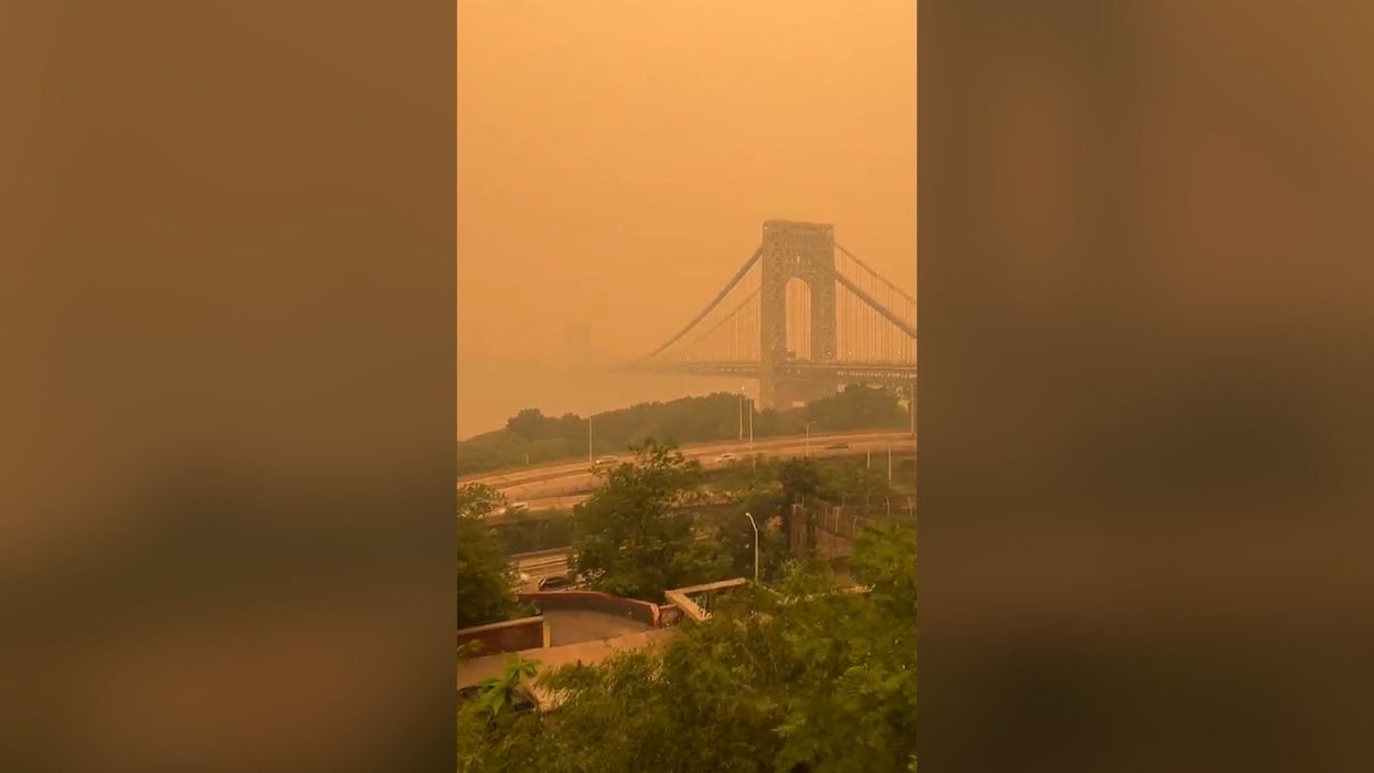 This is why New York City looks like Mars right now