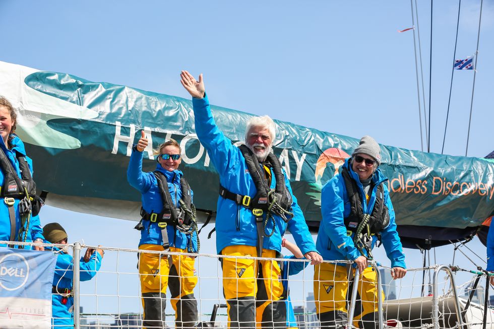 Novice sailor faces 20-foot waves and lightning strike in Clipper race