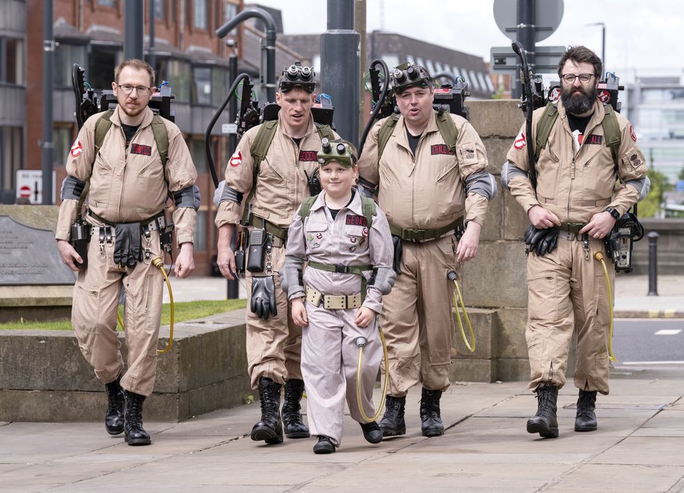 Ghostbusters superfan, 8, with heart condition, enjoys dream day out in Leeds