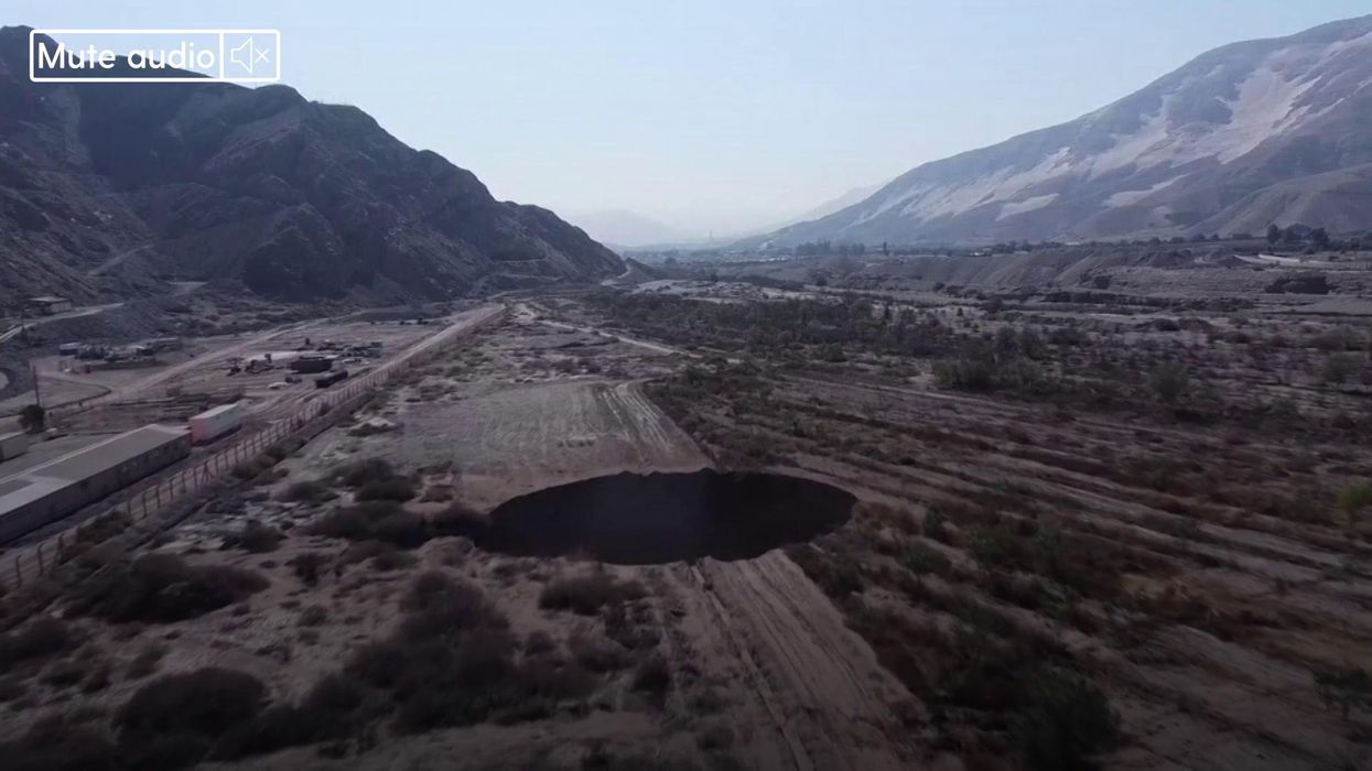 Scientists investigating major sinkhole that locals believe just keeps growing