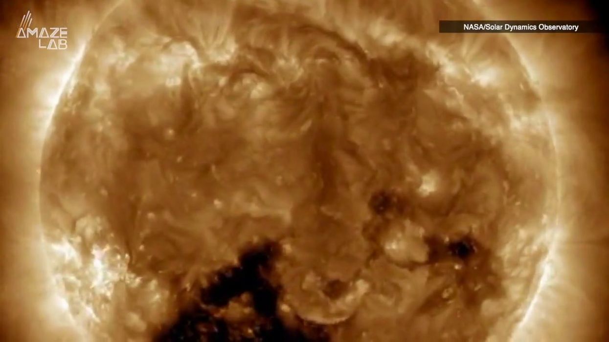Two giant holes opened up on Sun potentially sending million mph winds to Earth