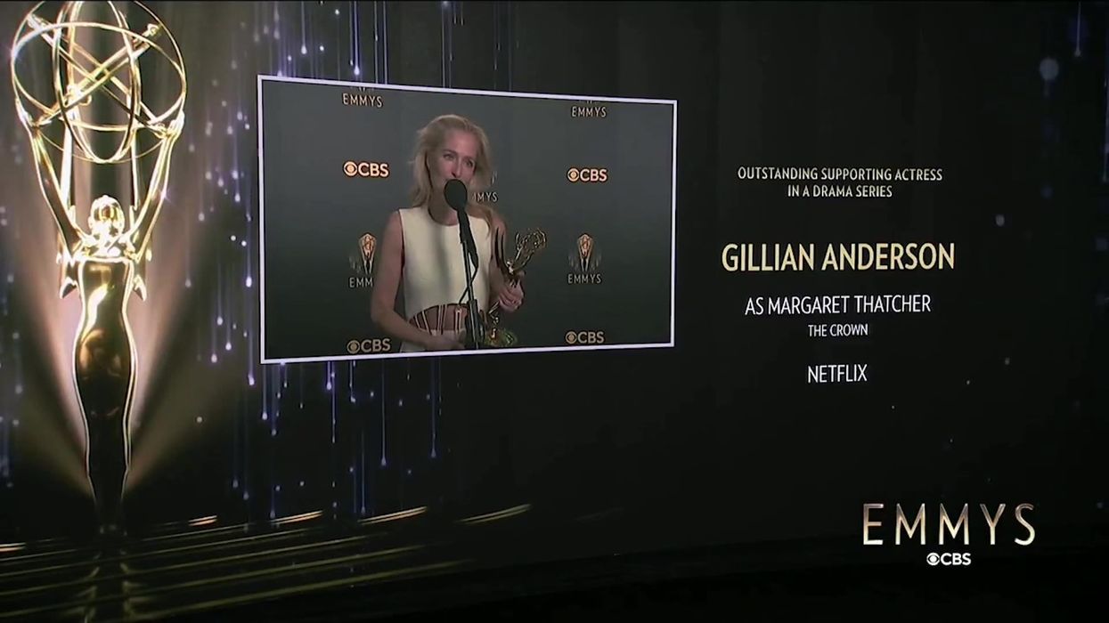 Gillian Anderson says rumour about her role in The Crown is 'absolute boll***s'