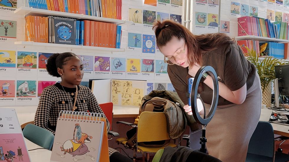 Girl looking into the distance