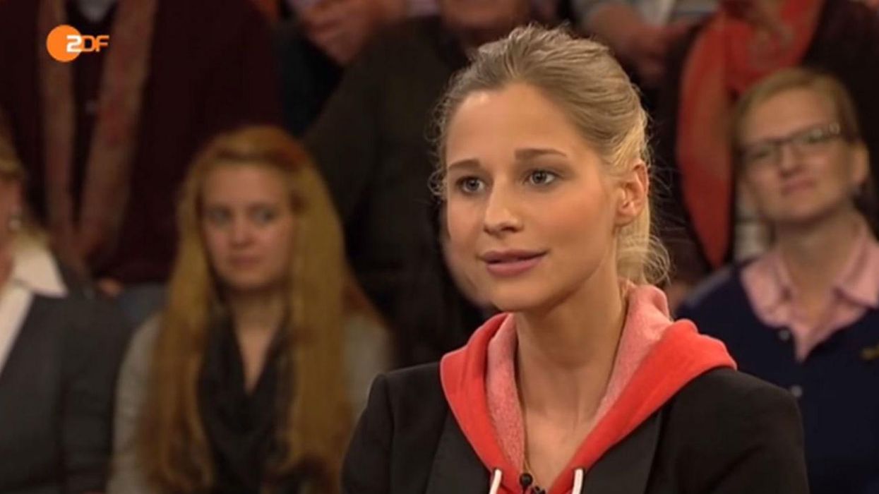 Giulia Enders in an interview on German television