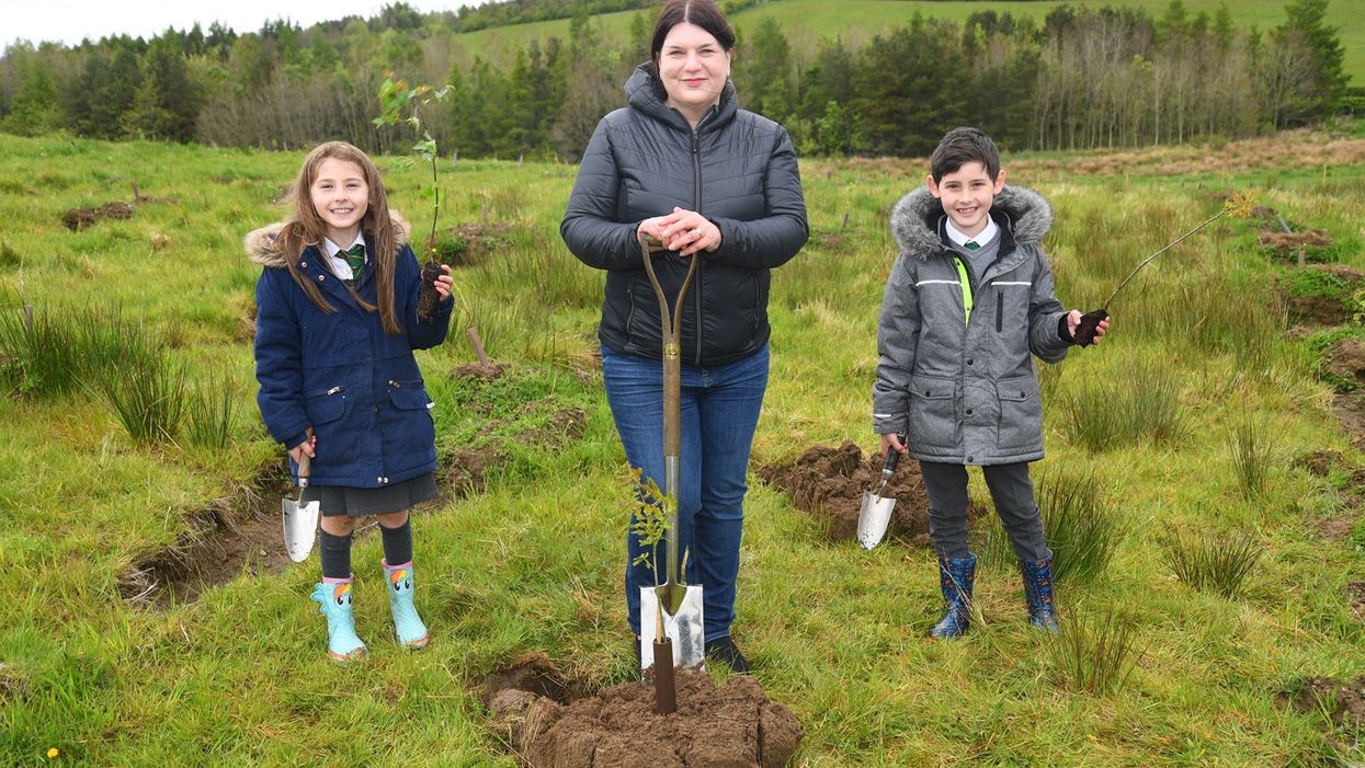 <p>Glasgow City Council leader Susan Aitken at the inaugural tree planting</p>