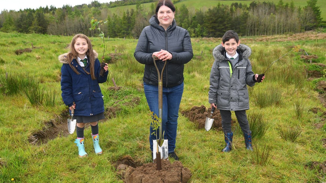 <p>Glasgow City Council leader Susan Aitken at the inaugural tree planting</p>