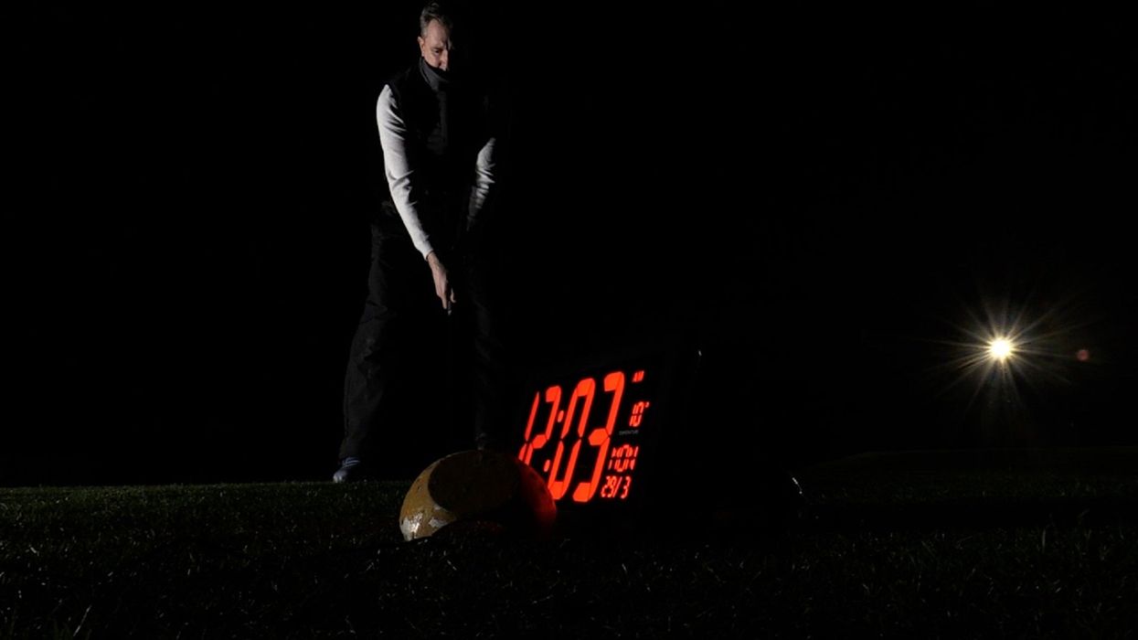Golfers at the Morley Hayes Golf Club teed off just after midnight